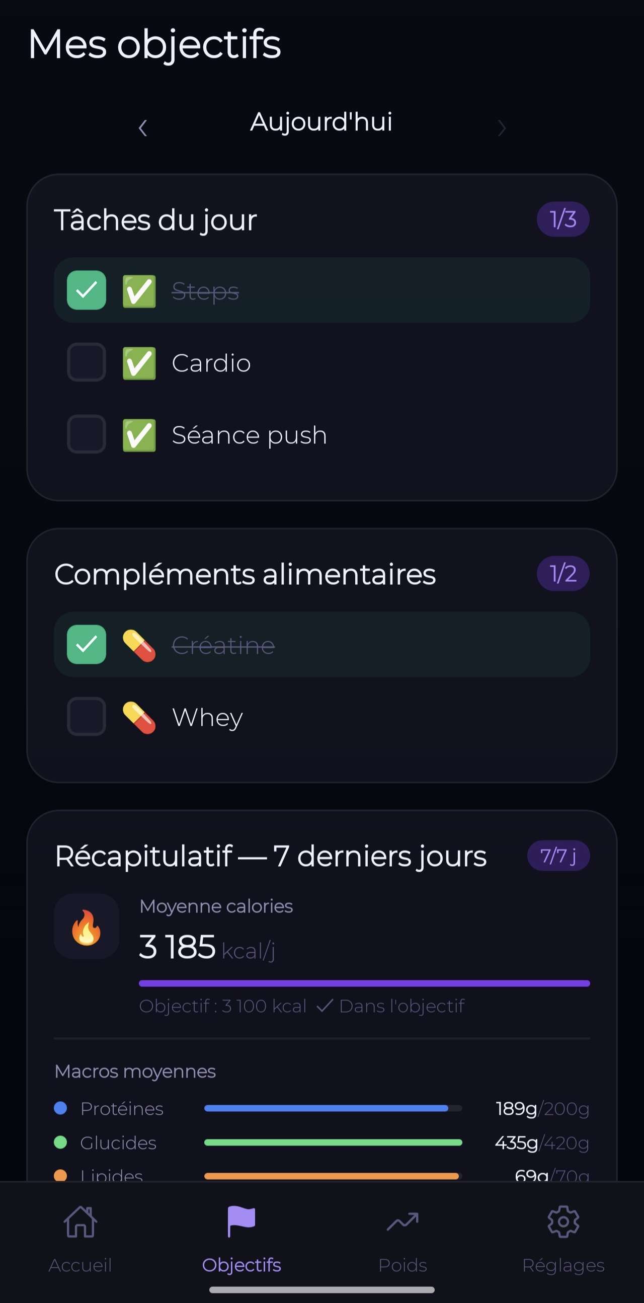 Objectifs NutriGainz